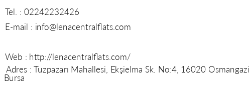 Lena Central Flats telefon numaralar, faks, e-mail, posta adresi ve iletiim bilgileri